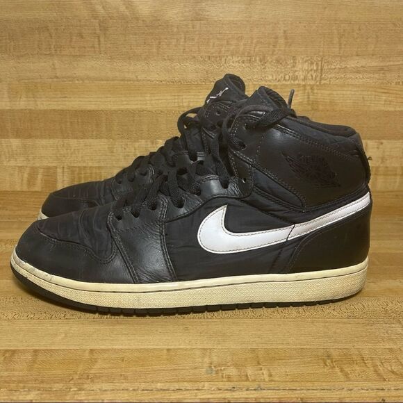 Air Jordan 1 high strap 342132-003 Black White Men Sz 11 2014 no straps - Picture 2 of 8